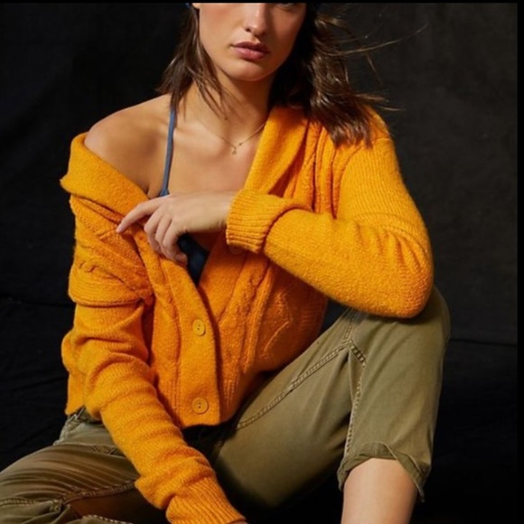 Pilcro Cableknit Cardigan Size 
